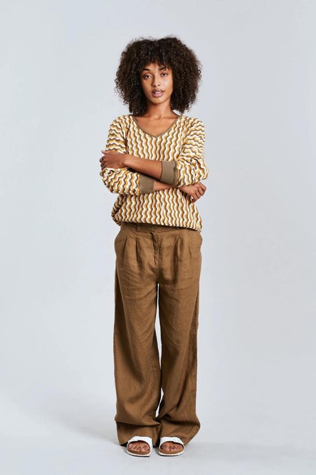Lion linnen pantalon - khaki from Brand Mission