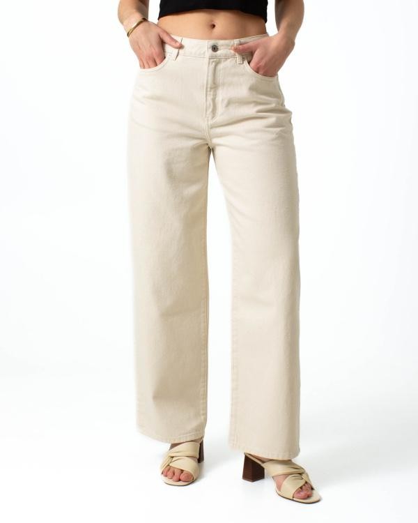 Lucy loose jeans - ecru from Brand Mission