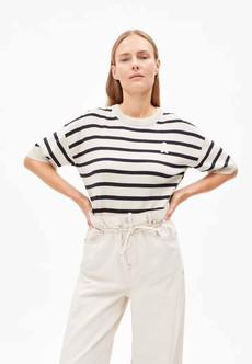 Lizaa lino top - stripes via Brand Mission