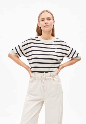 Lizaa lino top - stripes from Brand Mission