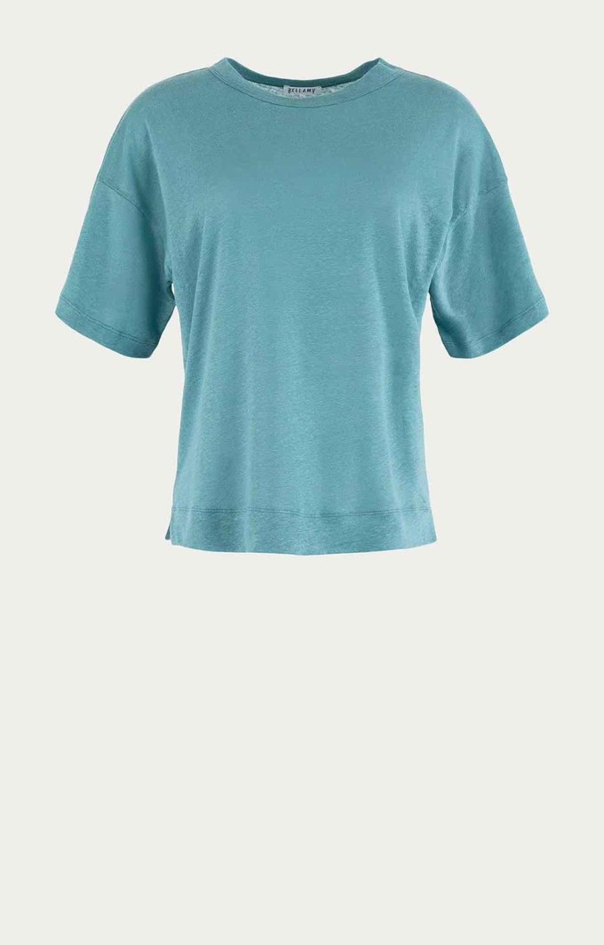 Haya linnen top - ash blue from Brand Mission