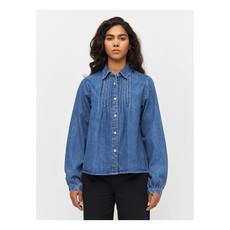 Denim A-shape blouse - vintage indigo via Brand Mission