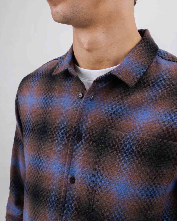 Pixel check overshirt from Brand Mission