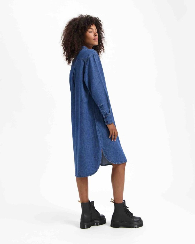 Sabine jurk denim - lily blues from Brand Mission