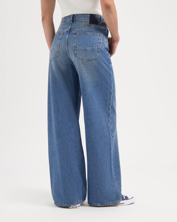 Francis wide jeans - rosebowl blue from Brand Mission