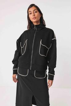 Ianire sweatjasje - zwart via Brand Mission