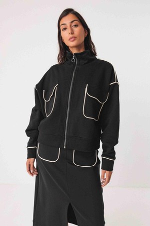 Ianire sweatjasje - zwart from Brand Mission