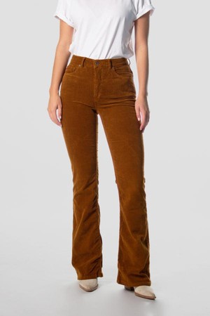 Lisette flare corduroy - golden brown from Brand Mission