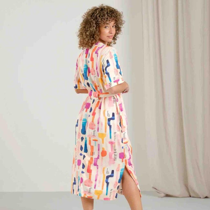 Kallvik dress - summer abstract multi color from Brand Mission