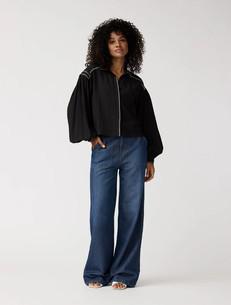 Eva blouse - zwart via Brand Mission