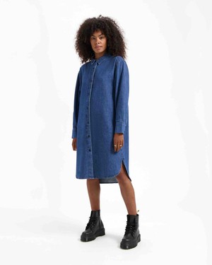 Sabine jurk denim - lily blues from Brand Mission