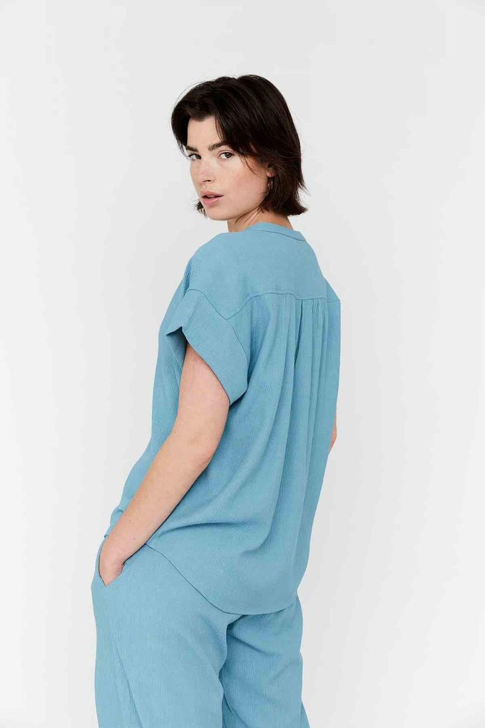 Emma top - ash blue solid from Brand Mission