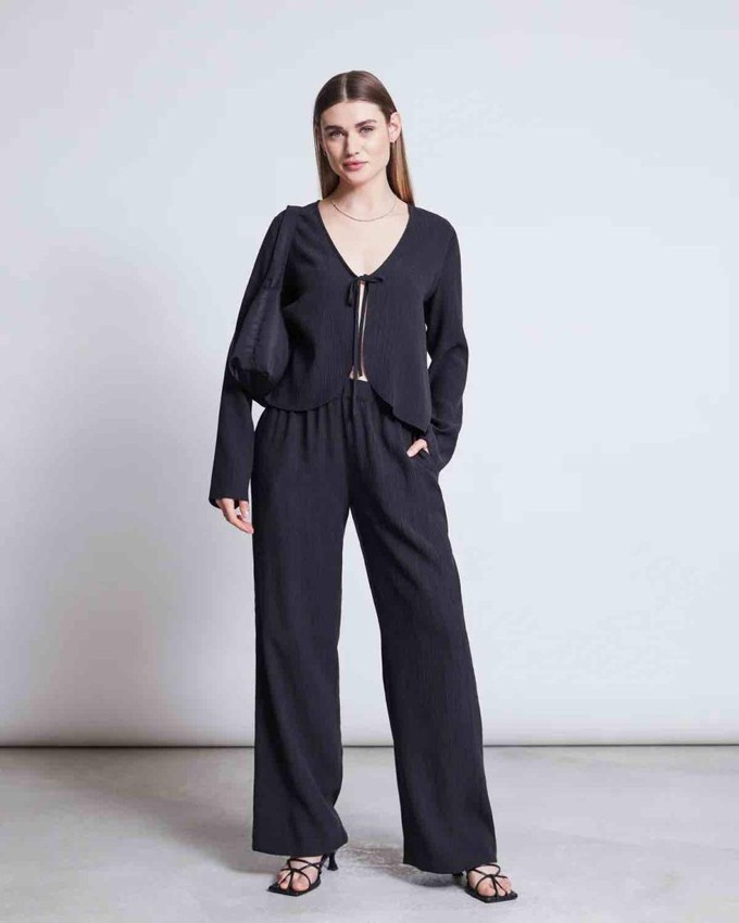 Hava crinkle pants - black from Brand Mission