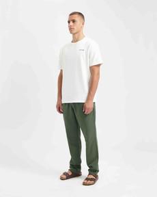 Tyler linnen pant - moss green via Brand Mission
