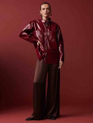 Louise shacket - merlot from Brand Mission