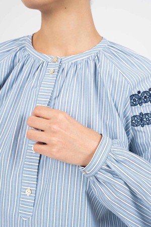 Blouse Rachel - blue stripes from Brand Mission