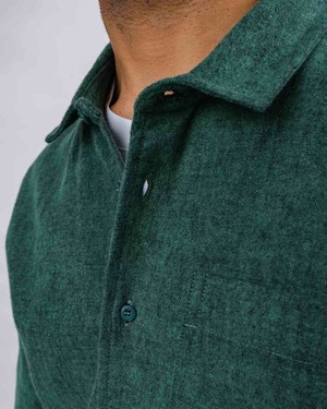 Flannel pizza overshirt - green from Brand Mission