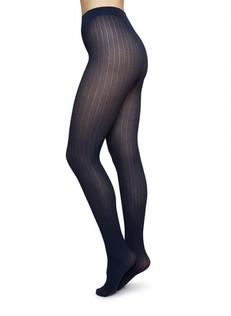 Panty Alma rib 70 den - navy via Brand Mission