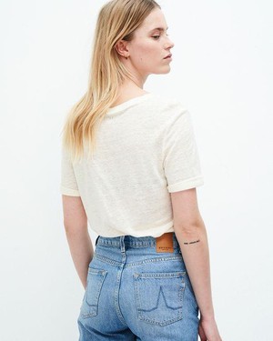 Olivia t-shirt - off white melange from Brand Mission