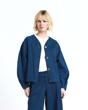 Faan bomber jasje - blue denim from Brand Mission