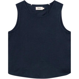 Dorothy linnen top - midnight blue from Brand Mission