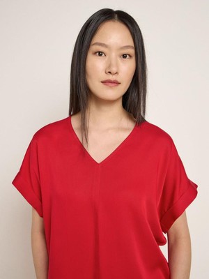 Top tencel - rood from Brand Mission