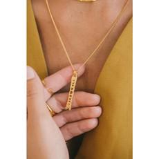 Lunar phases necklace gold plated via Brand Mission