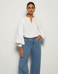 Heath blouse - white via Brand Mission