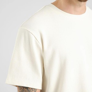 T-shirt Danviken Waffle  - Off white from Brand Mission