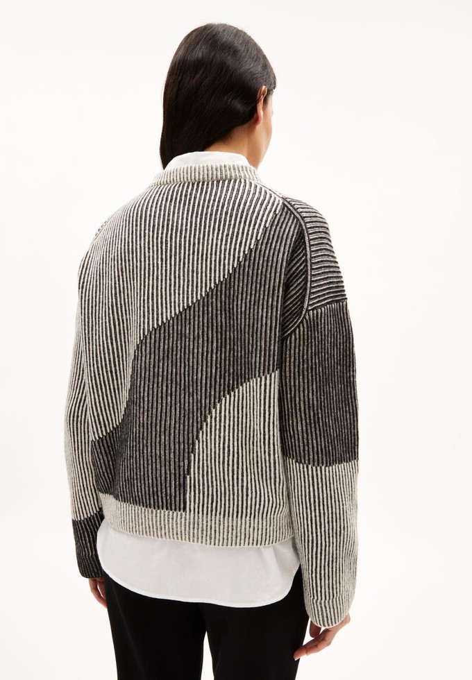 Mayraa vanise trui - black off white from Brand Mission