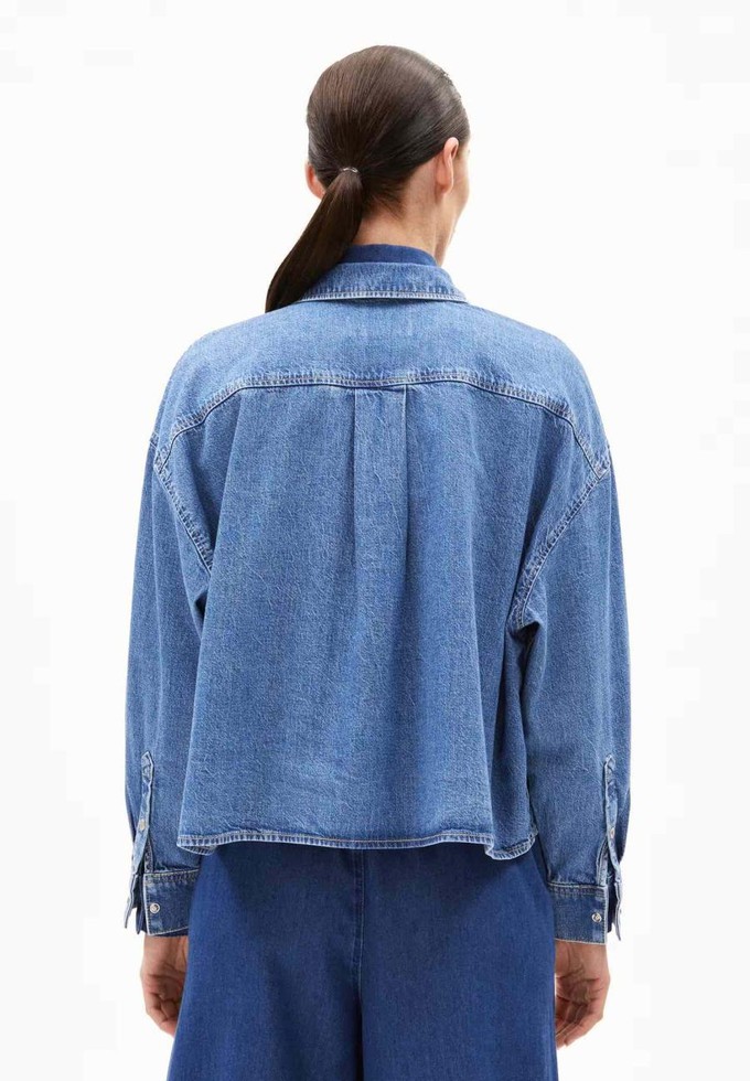 Nalaani jeansblouse - sea foam from Brand Mission