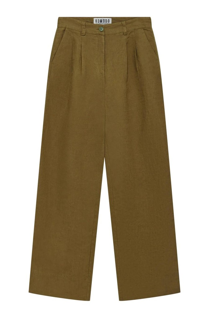 Lion linnen pantalon - khaki from Brand Mission