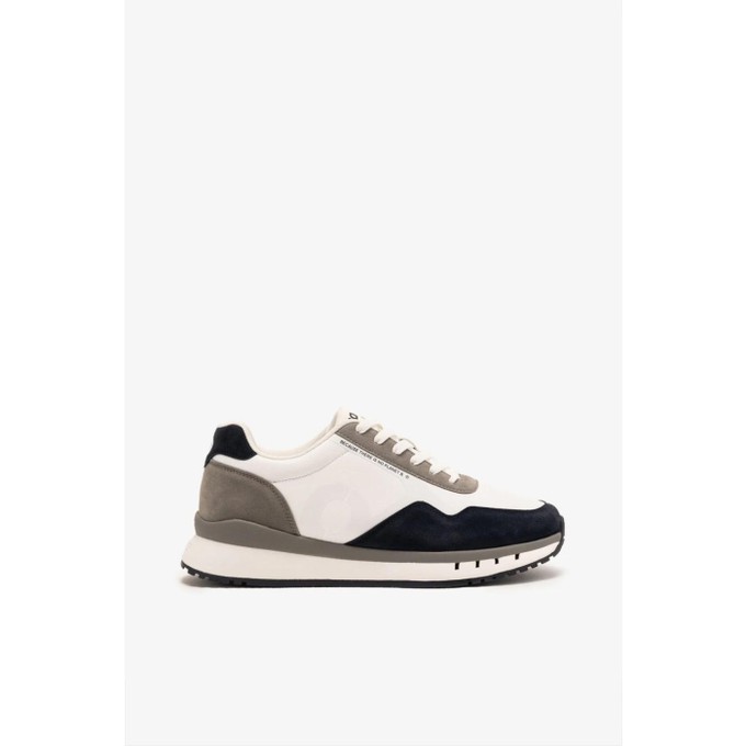 Sicilia leather sneaker - white/zwart from Brand Mission