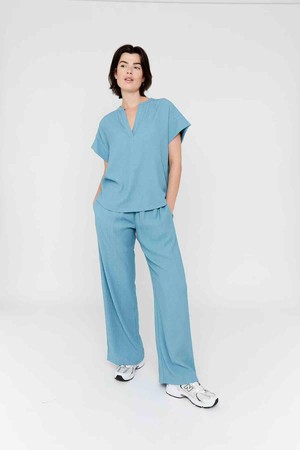 Emma top - ash blue solid from Brand Mission
