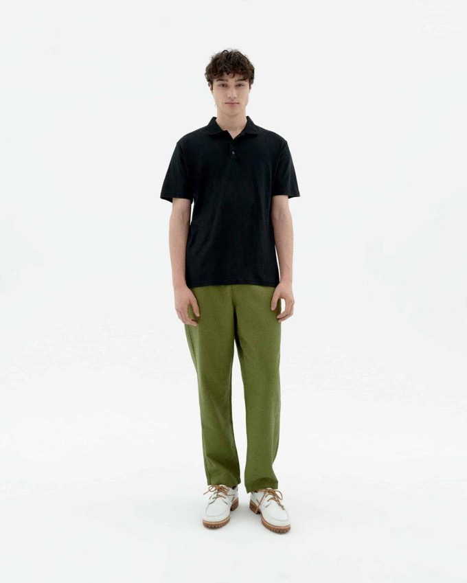 Hemp polo shirt - black from Brand Mission