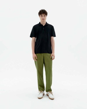 Hemp polo shirt - black from Brand Mission