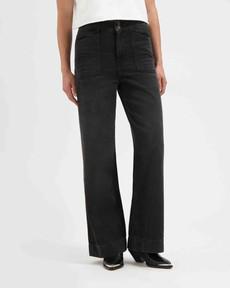 Farrah worker jeans - smokey noir via Brand Mission