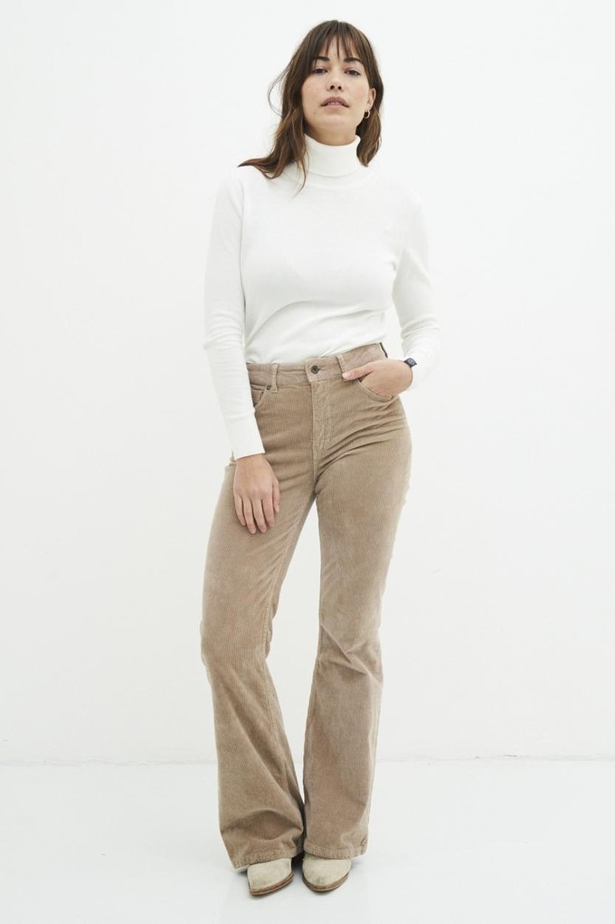 Lisette flare corduroy - sand from Brand Mission