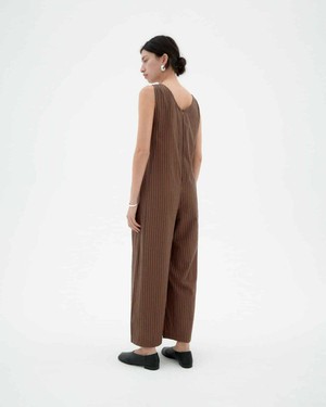 Janis jumpsuit - brown stripes from Brand Mission