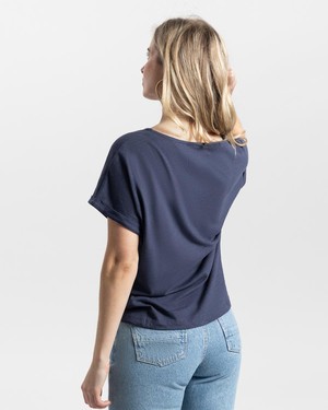 Bella linnen top - dark navy from Brand Mission