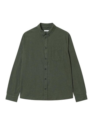 Melange flannel shirt  - forrest night from Brand Mission