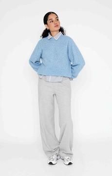 Butterfly pantalon - Grey Melange via Brand Mission