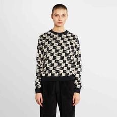 Arendal pepita cats sweater - oat white via Brand Mission