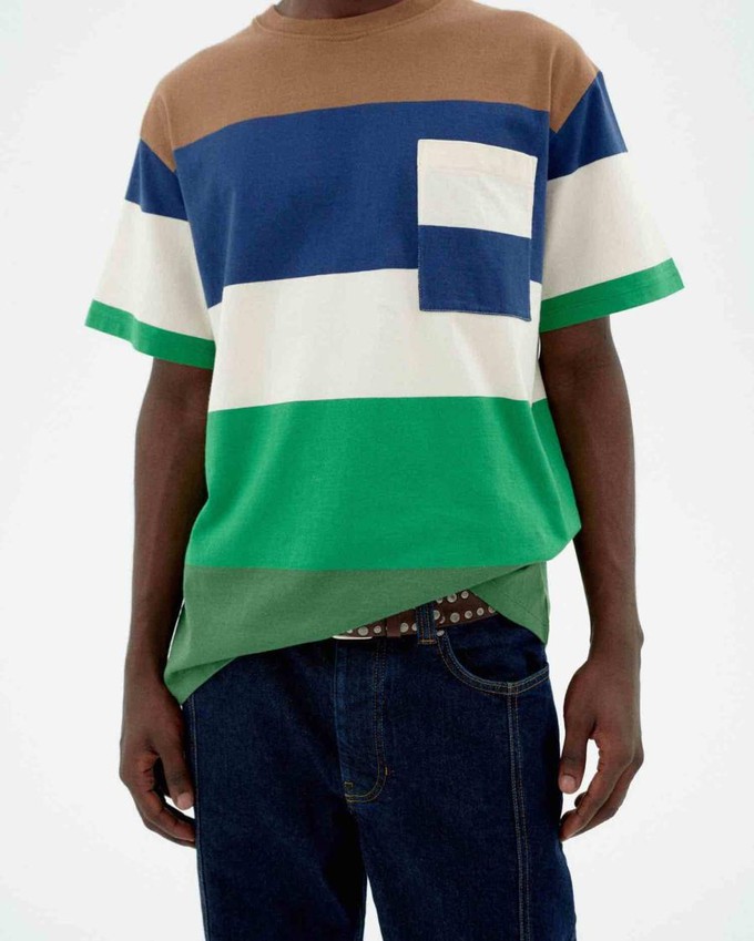 Aaron t-shirt - land stipes from Brand Mission