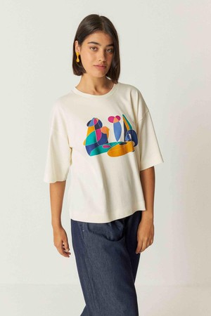 Lariz t-shirt - cream from Brand Mission