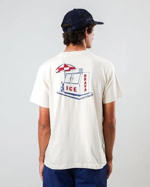 Ice Brava t-shirt - ecru from Brand Mission