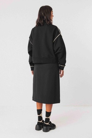 Ianire sweatjasje - zwart from Brand Mission