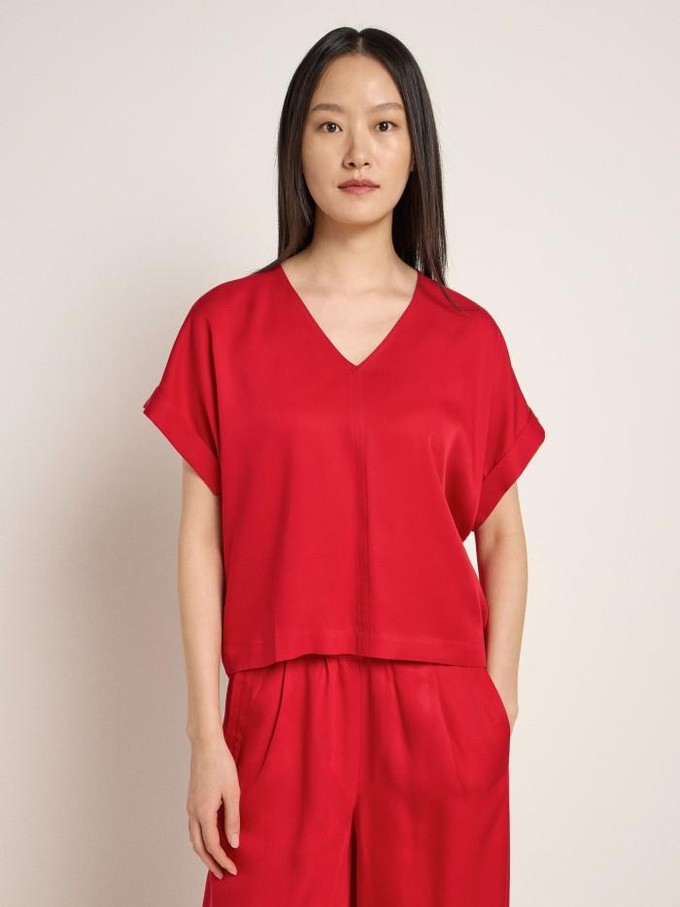Top tencel - rood from Brand Mission
