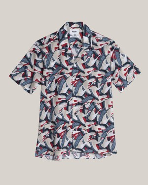 Crane For Luck Aloha Shirt from Brava Fabrics