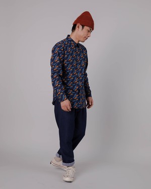 Flannel Comfort Chino Navy from Brava Fabrics